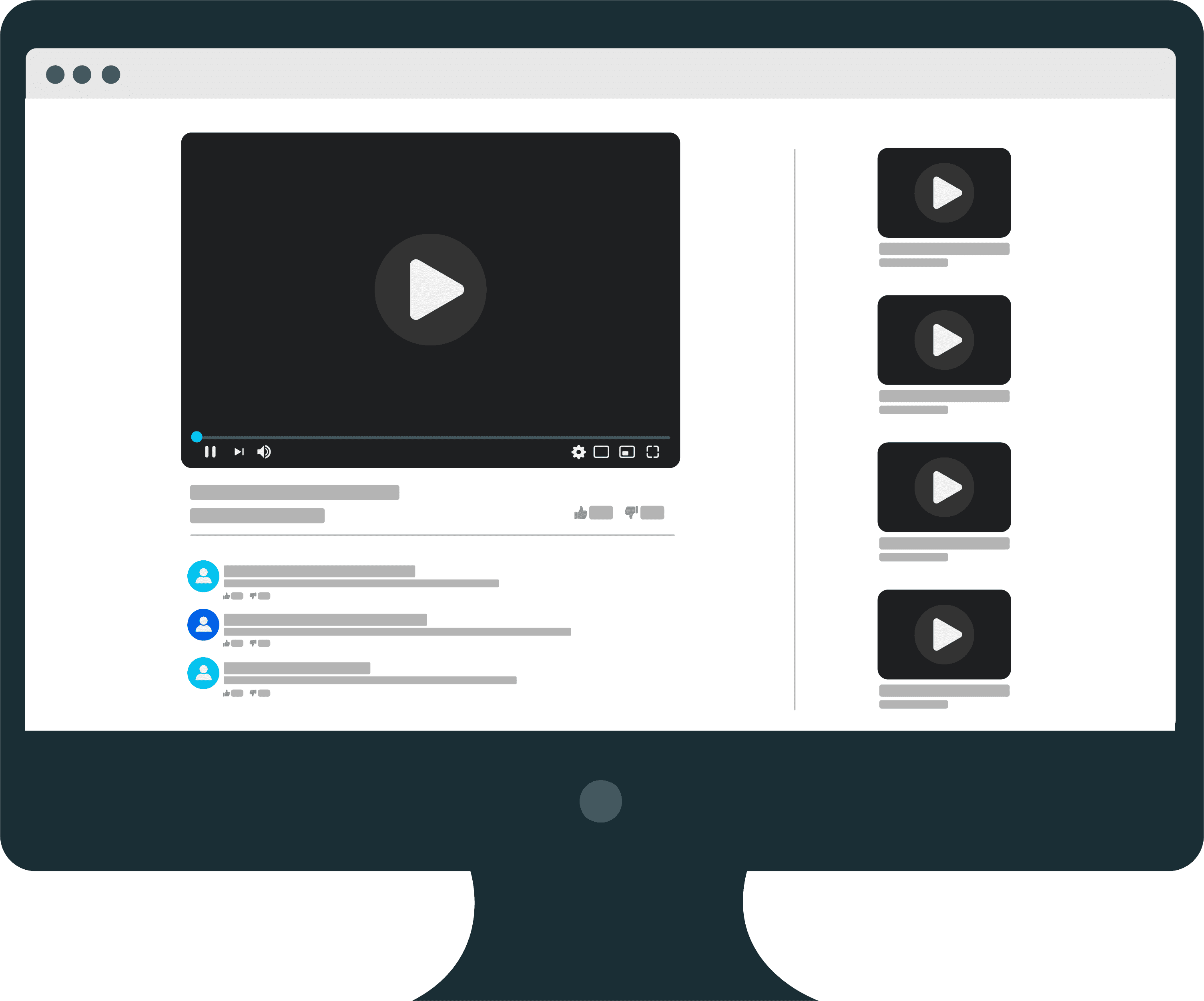 Illustration vidéo blog